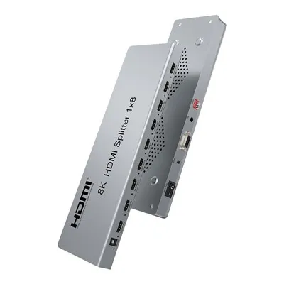8K HDMI Splitter 1x8 Distribuzzjoni tas-Sinjal ta' Riżoluzzjoni Għolja-Sa 8K60Hz